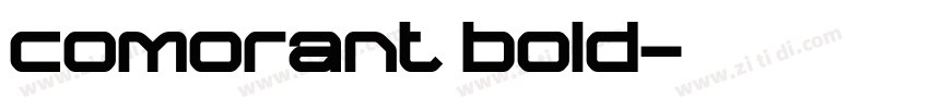 comorant bold字体转换